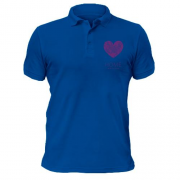 Чоловіча футболка-поло з серцем "Home Житомир"