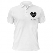 Чоловіча футболка-поло з серцем "Home Кривий Ріг"