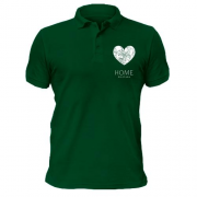 Чоловіча футболка-поло з серцем "Home Полтава"