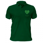 Чоловіча футболка-поло з серцем "Home Суми"