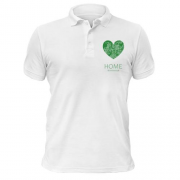 Чоловіча футболка-поло з серцем "Home Вінниця"