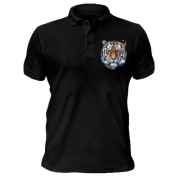 Чоловіча футболка-поло з тигром