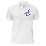 Чоловіча футболка-поло зі стилізованим птахом "Надія" (Вишивка)