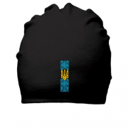 Хлопковая шапка Вышиванка с гербом Украины