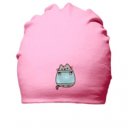 Хлопковая шапка с Пушин котом в свитере