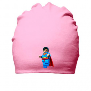 Хлопковая шапка с лего-суперменом