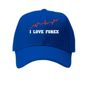 Кепка з надписью "Я люблю форекс"