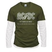 Комбинированный лонгслив "AC DC - Let there be rock!"