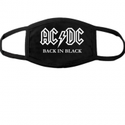 Тканинна маска для обличчя AC/DC Black in Black