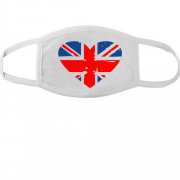 Тканинна маска для обличчя Люблю Британію