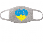 Тканинна маска для обличчя "Серце із сердець"