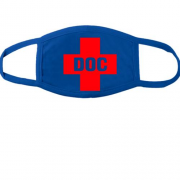 Тканинна маска для обличчя з червоним хрестом "DOC"
