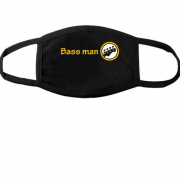 Тканинна маска для обличчя з написом "Bass man" басист