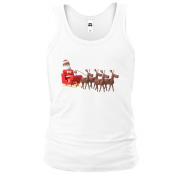 Майка "3D Санта с оленями"