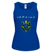 Майка "Ukraine" со стилизованным тризубом