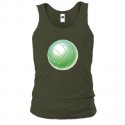 Майка с зеленым волейбольным мячом