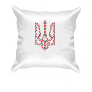 Подушка с гербом Украины в виде вышиванки (рисунок)