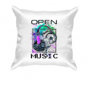 Подушка с наушниками Open your music