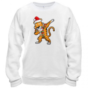Свитшот "Рождественский тигр депает"