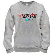 Свитшот с надписью "Компьютерный доктор"