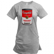 Подовжена футболка з Campbell's soup