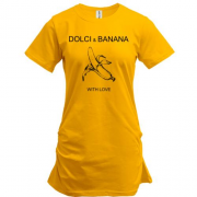 Подовжена футболка з логотипом Dolci Banana
