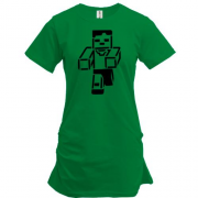 Подовжена футболка із силуетом персонажа Minecraft