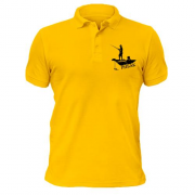 Чоловіча футболка-поло Рибак на риболовлі
