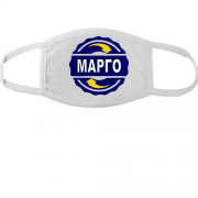 Тканинна маска для обличчя з ім'ям Марго в колі