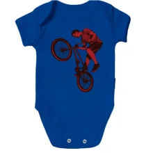 Детское боди с BMX велосипедистом