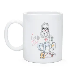 Чашка fashion girl