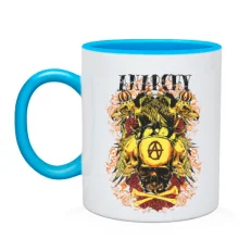 Чашка anarchy golden skull