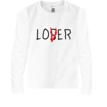 Детский лонгслив Loser - Lover 