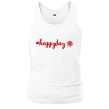 Майка с хештегом "#happyday"
