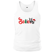 Майка с надписью "believe"