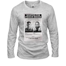 Мужской лонгслив Wanted for Prison Break