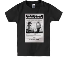 Детская футболка Wanted for Prison Break