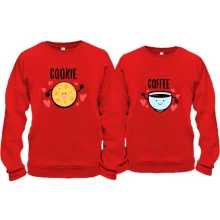 Парные кофты cookie/coffee