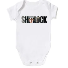 Детское боди с надписью (sherlock)
