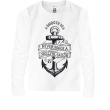 Детский лонгслив с якорем a smooth sea
