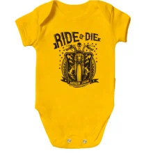Дитяче боді з мотоциклом "ride or die"