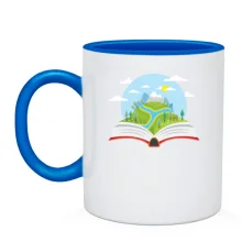 Чашка с книгой путешественника