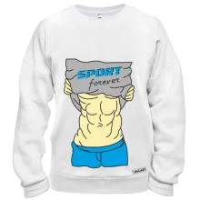 Свитшот Sport forever с мужским торсом