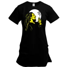 Туника Bob Marley на фоне луны