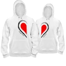 Парні толстовки Together forever з серцем