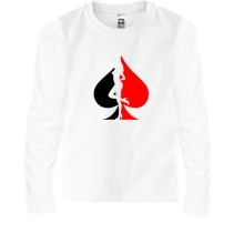 Детский лонгслив Poker Girl