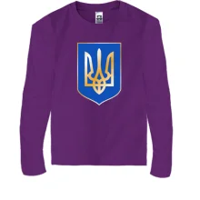 Дитячий лонгслів з гербом України (2)