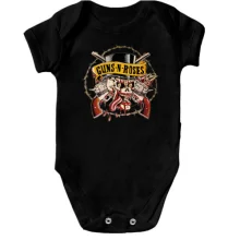 Детское боди Guns'n Roses (Череп)
