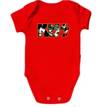 Детское боди KISS лица