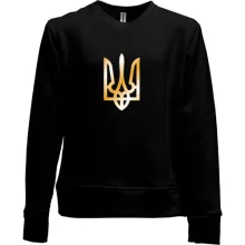 Дитячий світшот без начосу з гербом України (gold)